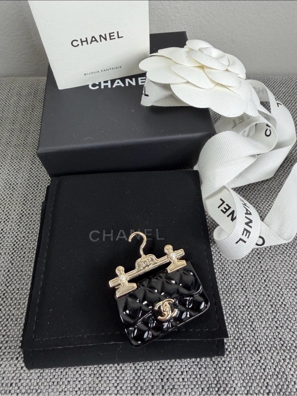 Chanel Classic Flap Bag Hanger Brooch 23C Monte Carlo Cruise 2023 Collection